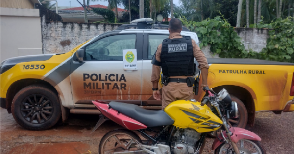 Portal O Novo Oeste Patrulha Rural Apreende Motocicleta