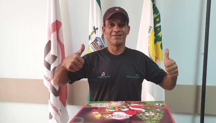Romeu Biachi é o ganhador da cesta de Natal do Sintrascoop