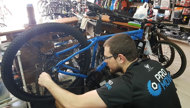 Manutenção especializada para a sua bike é na Promove em Cafelândia