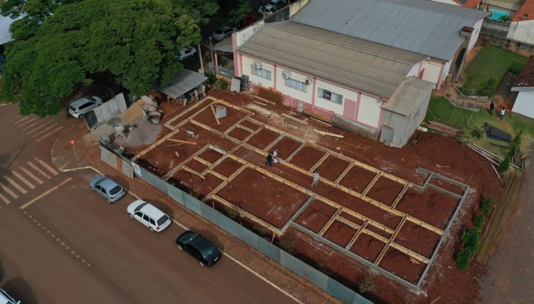 Construção da nova sede da secretaria de Assistência Social avança em Cafelândia