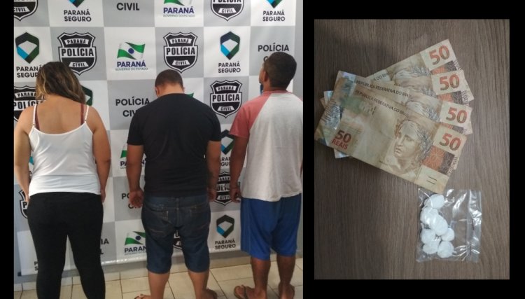 Trabalho em conjunto da Polícia da Região, prende três pessoas em Cafelândia