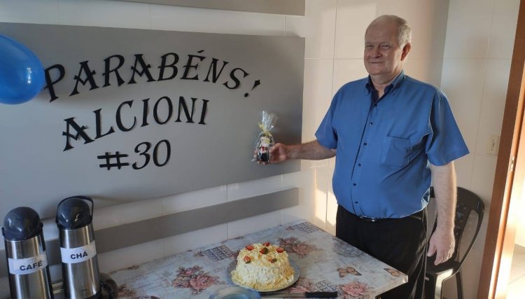 Alcioni José Heinzen diretor Geral da Câmara de Vereadores de Cafelândia completa 30 anos de serviços