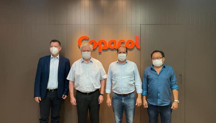 Prefeito Dr Culestino participa de reunião com presidente da Copacol e o secretário Micheletto