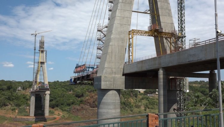 Ponte da Integração, a nova ligação entre Brasil e Paraguai, tem 76% da construção executada