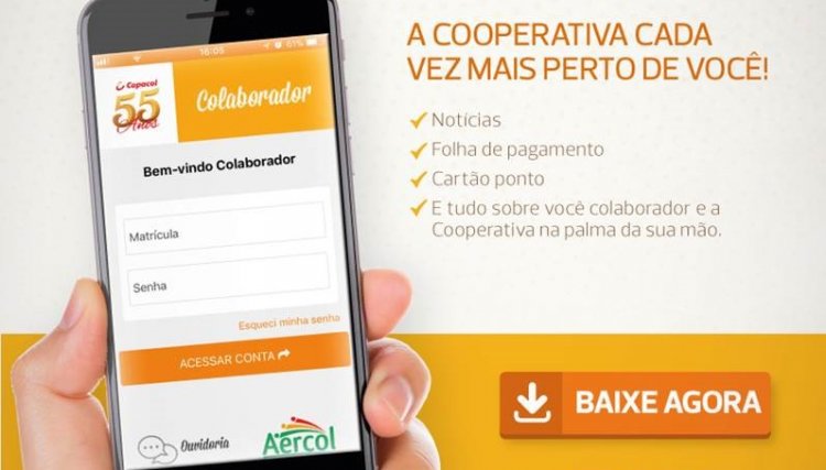 Copacol inova e oferece aplicativo em benefício dos colaboradores