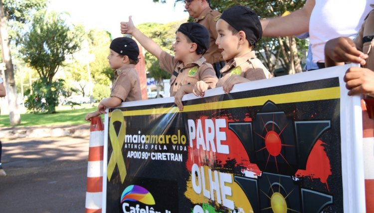 Ação Educativa do trânsito é realizada em Cafelândia