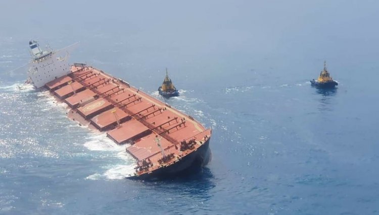 Navio que levava minério da Vale para China será afundado, informa Marinha 