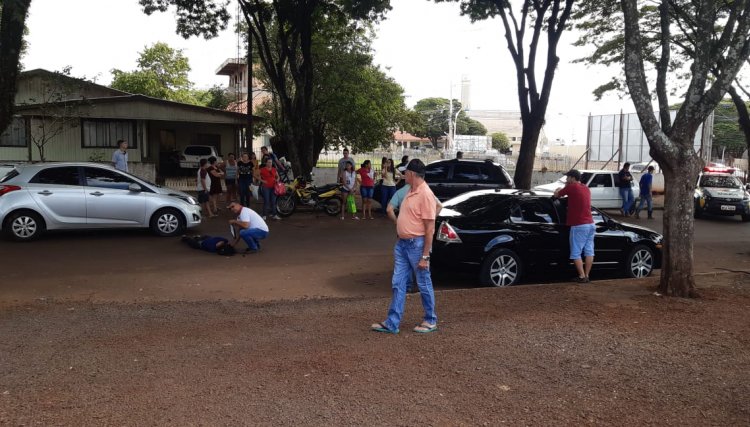 Mulher fica ferida após ser atropelada em Cafelândia