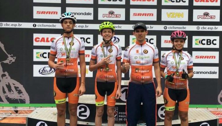 Ciclistas de Nova Aurora representaram a região no brasileiro de XCO em SP