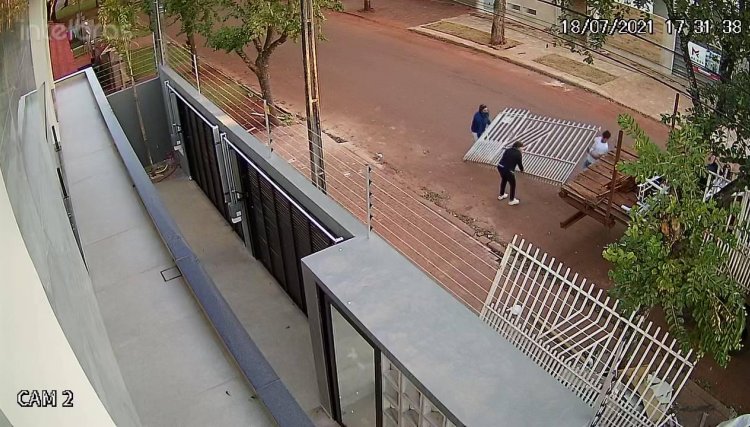 Cerca é furtada de casa em Cafelândia, veja o vídeo da ação