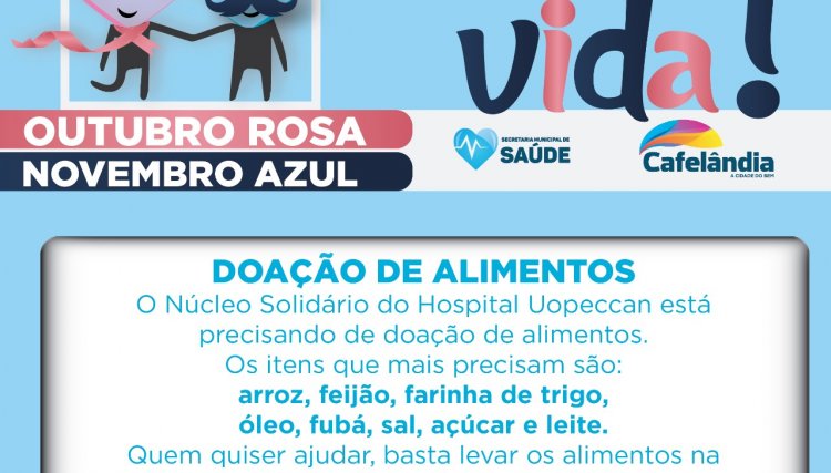 Cafelândia realiza arrecadação de alimentos para UOPECCAN