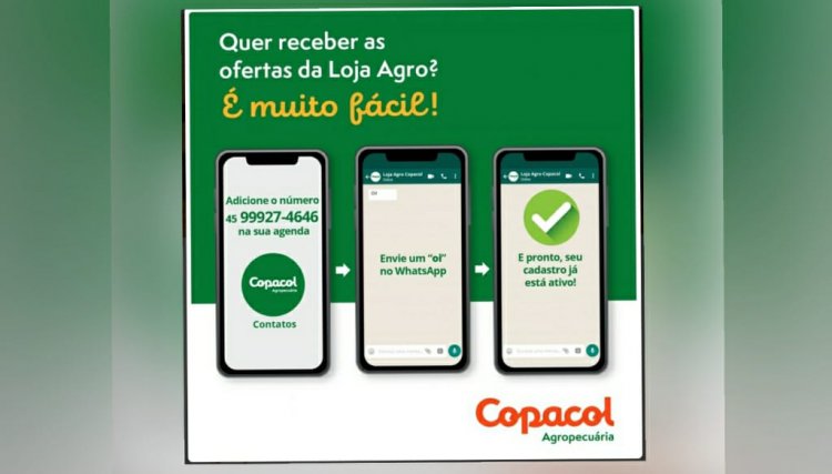 Participe do sorteio do WhatsApp Copacol Agropecuária
