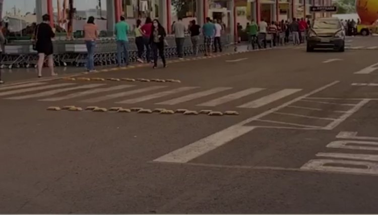 Supermercados de Cascavel fazem filas antes do lockdown