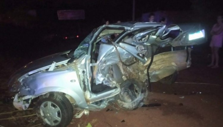 Grave Acidente deixa um morto e dois feridos nesta madrugada