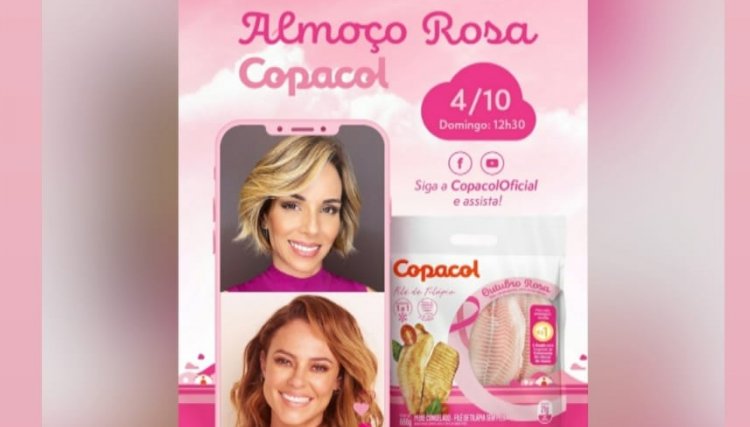 Ana Furtado e Paolla Oliveira cooperam com ação do Outubro Rosa Copacol