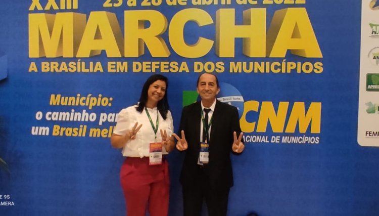 A Administração de Nova Aurora participa em Brasília da 23º Edição da Macha dos Prefeitos