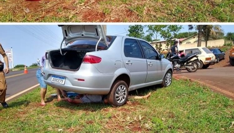 Homem sofre acidente grave em Formosa do Oeste