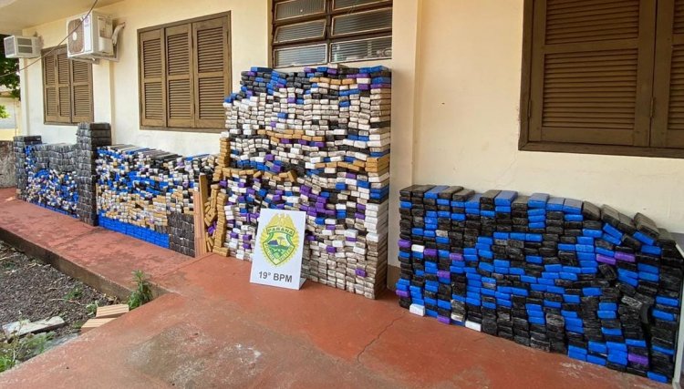 Polícia apreende mais de duas toneladas de maconha em Cafelândia, veja o vídeo 