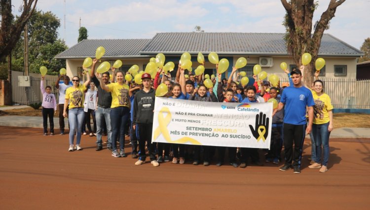Cafelândia realiza ação do Setembro Amarelo