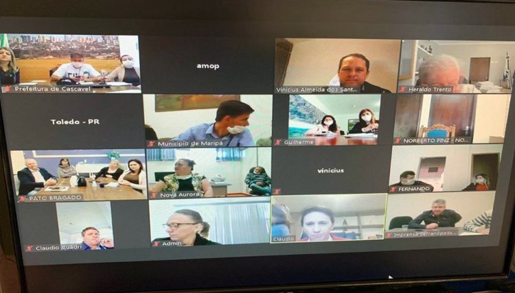 Prefeitos da região Oeste discutem estratégias para o retorno das aulas na rede pública
