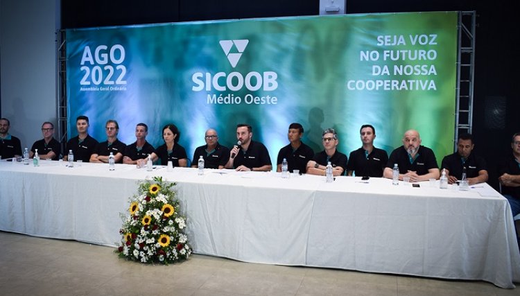 Sicoob Médio Oeste cresceu mais de 34% em 2021, superou metas e chegou a R$ 7,4 milhões em sobras