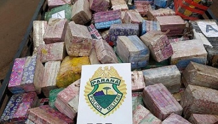 Polícia Rodoviária de Assis Chateaubriand apreende quase 6 toneladas de maconha