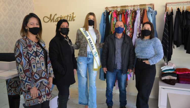 Prefeito Pecinha e Vice Néia recepcionam Miss Paraná 2021 em Nova Aurora 