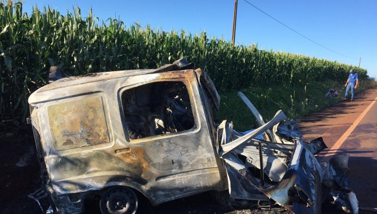 Motorista de ambulância de Nova Aurora morre em acidente nesta madrugada
