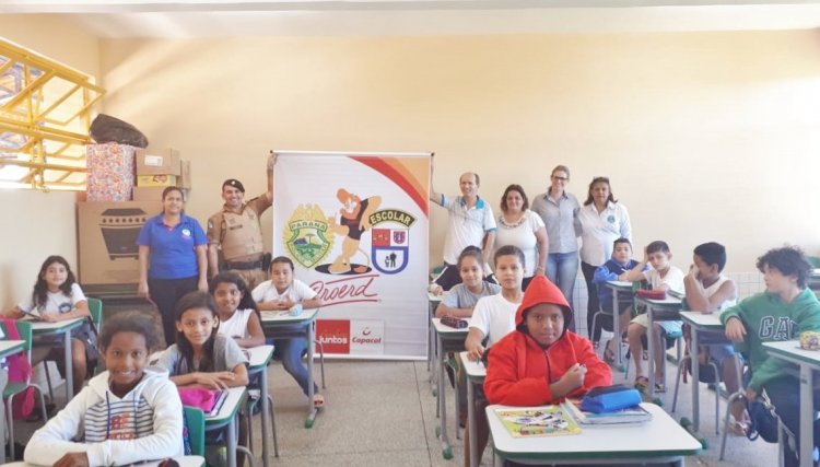 Patrocinado pela Copacol atividades do Proerd começam em Goioerê 