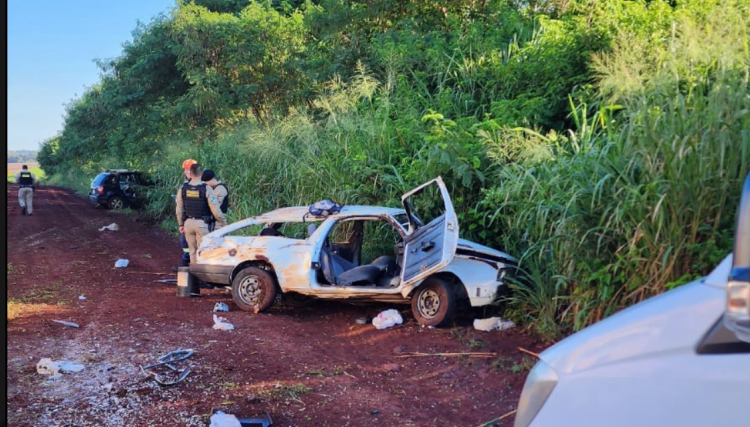 Três pessoas feridas e motorista é preso por embriaguez após acidente em Corbélia neste domingo 