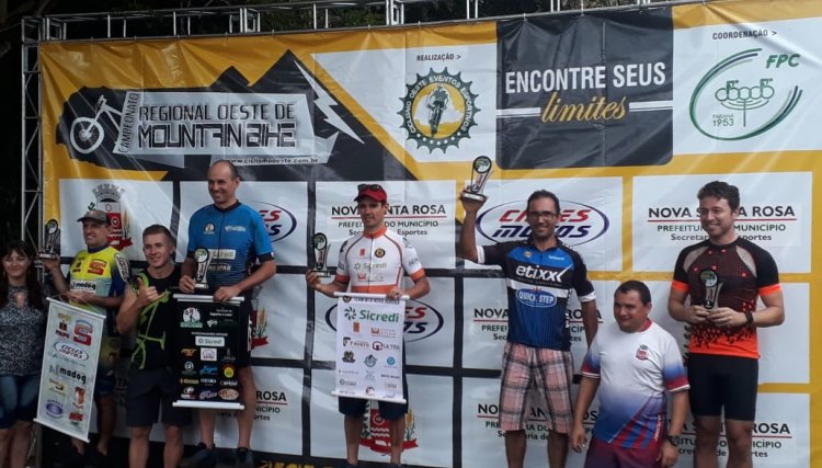 Cafelandense fica em 3° lugar durante prova de MTB