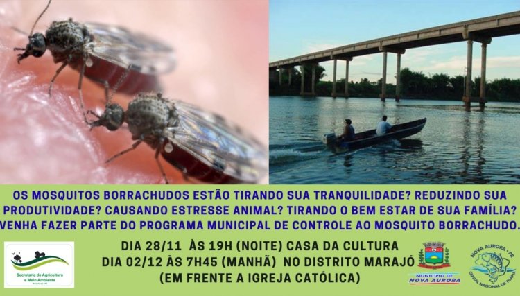 Departamento de Meio Ambiente de Nova Aurora convida os produtores rurais e demais mun&iacute;cipes para reuni&atilde;o