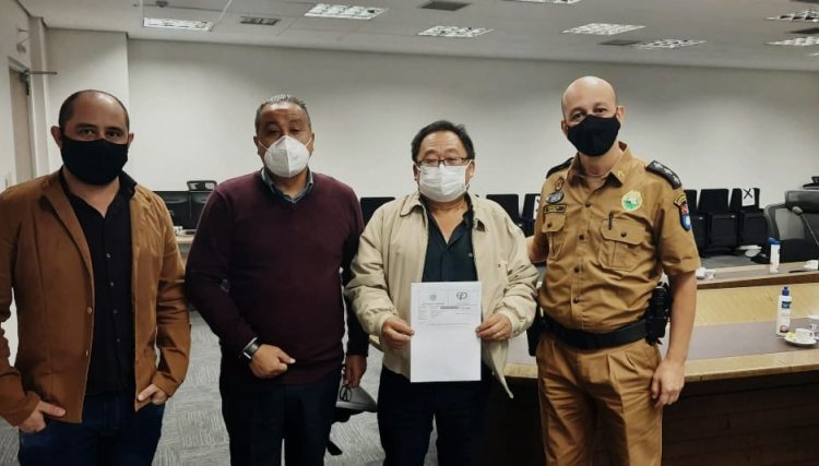 Prefeito de Cafelândia participa de audiência com representantes da secretaria de Segurança Pública