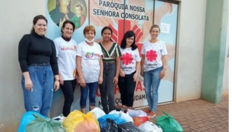 Unimed realizou a entrega das peças da Campanha do Agasalho  em Cafelândia, ação segue até o dia 30