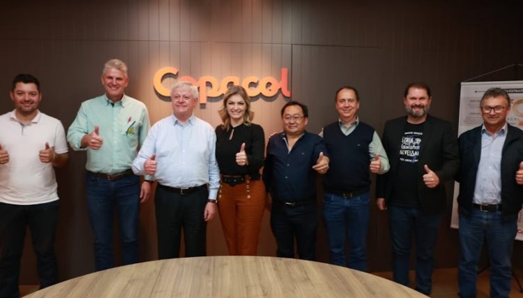 Deputada federal e pré-candidata ao Senado Aline Sleutjes visita a Copacol