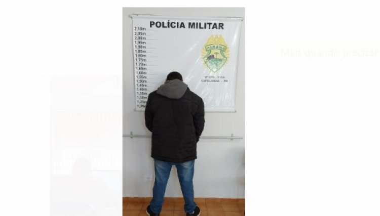 Polícia de Cafelândia percebe atitude suspeita e prende homem durante patrulhamento na cidade