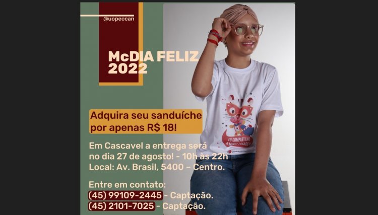 Agência Creare da Univel realiza ensaio fotográfico dos pacientes da Uopeccan para Campanha do McDia Feliz