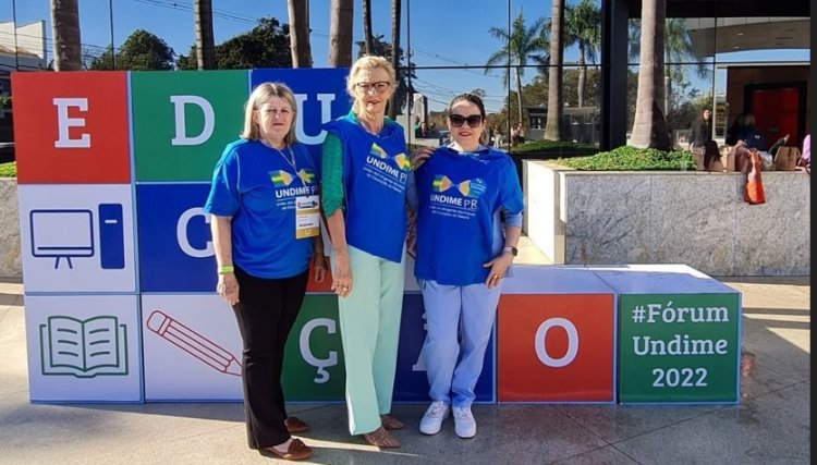 Secretária de Educação e equipe participam de evento da Undime em Brasília