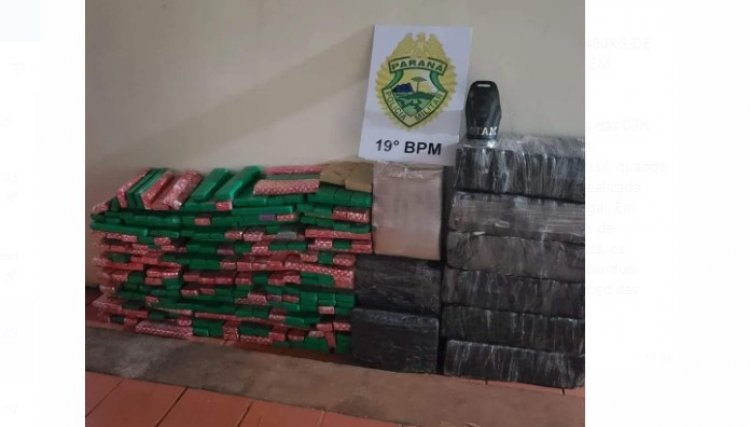 Policiais Militares apreendem mais de 480kg de maconha em Cafelândia 