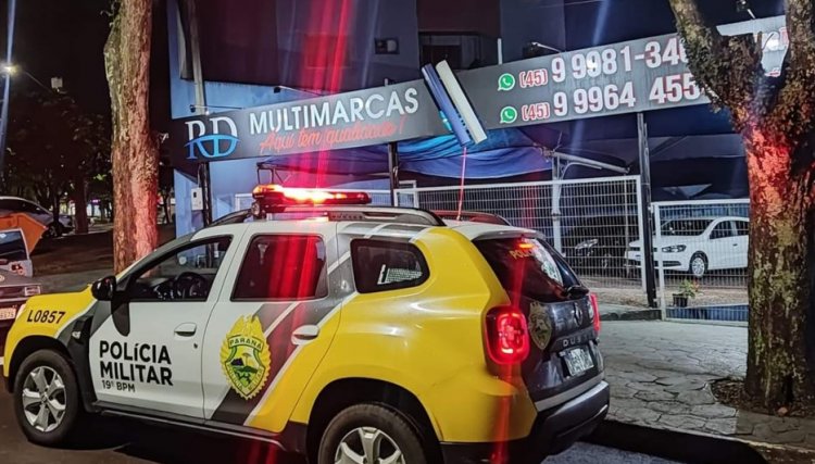Onix furtado em Cafelândia é recuperado em Guaíra, já o Prisma conseguiu passar a ponte 