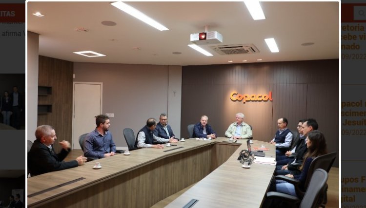 Copacol recebe visita do presidente do IAT