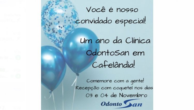 OdontoSan completa um ano em Cafelândia com diversos pacientes felizes e sorridentes  
