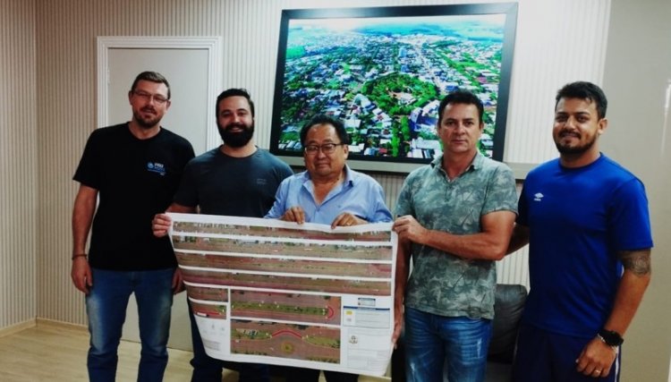 Prefeito Culestino apresenta projeto de ciclofaixa à comunidade cafelandense