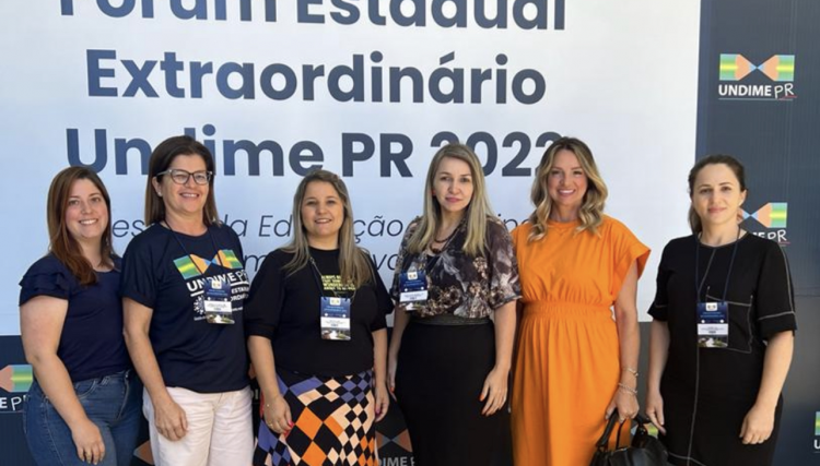 Secretaria de Educa&ccedil;&atilde;o de Nova Aurora participa do F&oacute;rum Estadual Extraordin&aacute;rio 2022- UNDIME - PR