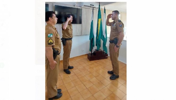 Subtentente Ronfini assume o comando da Polícia Militar de Cafelândia, veja o vídeo 