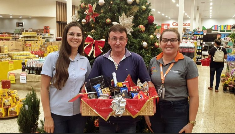 Sérgio Soares é o ganhador da Cesta de Natal do O Novo Oeste e do Copacol Supermercados