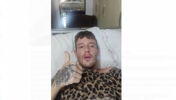 Morador de Cafel&acirc;ndia Guilherme Carbonera que sofreu acidente de tr&acirc;nsito recebe alta 