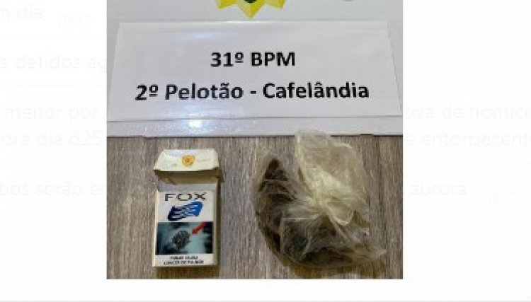 Polícia de Cafelândia realiza a prisão de dois jovens nesta manhã de terça-feira 
