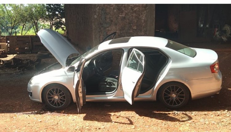 Motorista em fuga da Polícia abandona carro em área rural de Cafelândia, veja o vídeo 