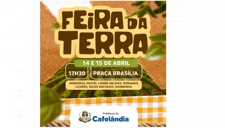 Feira da Terra terá edição nesta sexta e sábado (14 e 15)